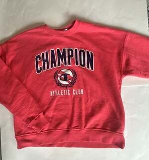Champion Athletic Club Crewneck Sweatshirt Size L Red Coral
